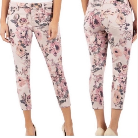 Kut from the Kloth Denim - Kut from the Kloth Connie Skinny Crop Floral Jeans Size 10